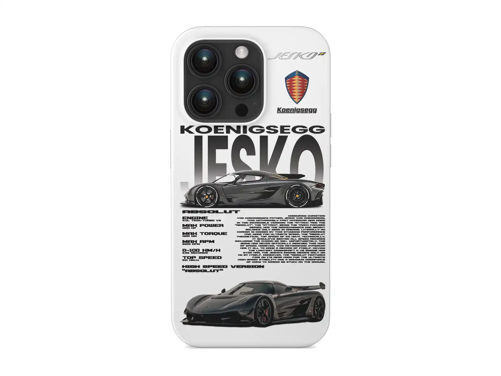 KOENIGSEGG JESKO Premium Iphone Design